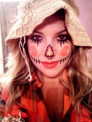 cute scarecrow face makeup