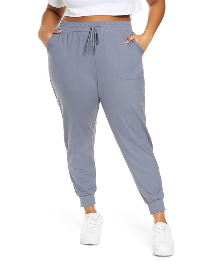 Gboomo Womens Plus Size Sweatpants Loose Athletic Jogger Pants High Waist Lounge Trousers with Pockets 