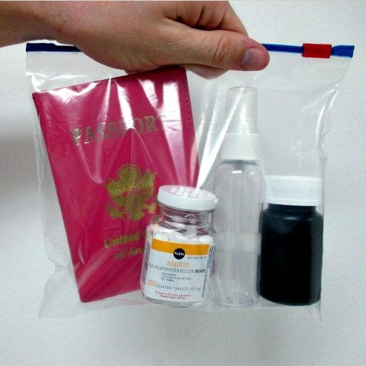 How to pack a 3-1-1 liquids bag for a long trip — travel. paint