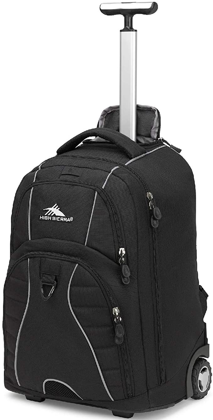 rolling luggage with backpack straps