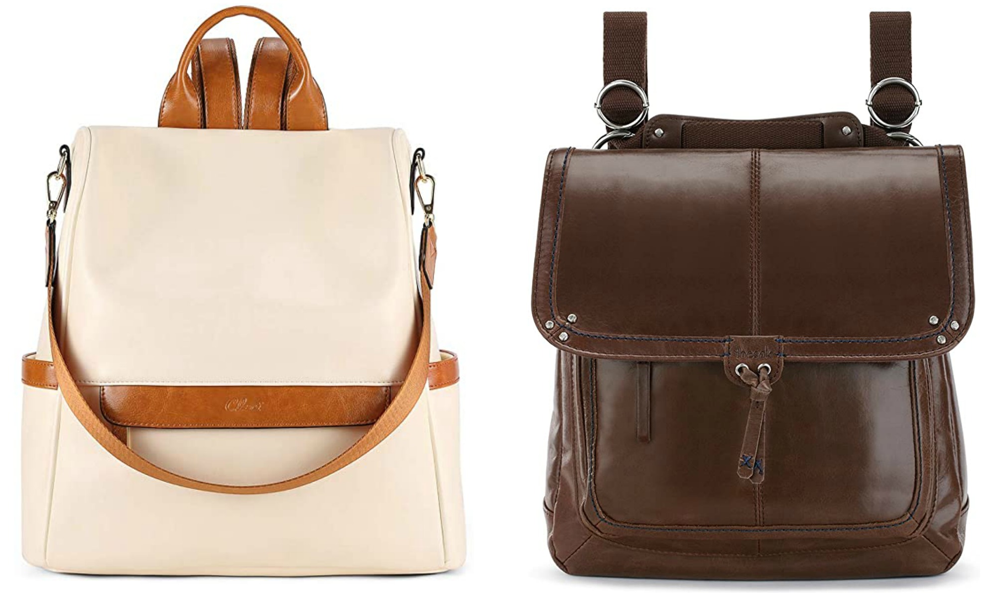 structured leather backpack