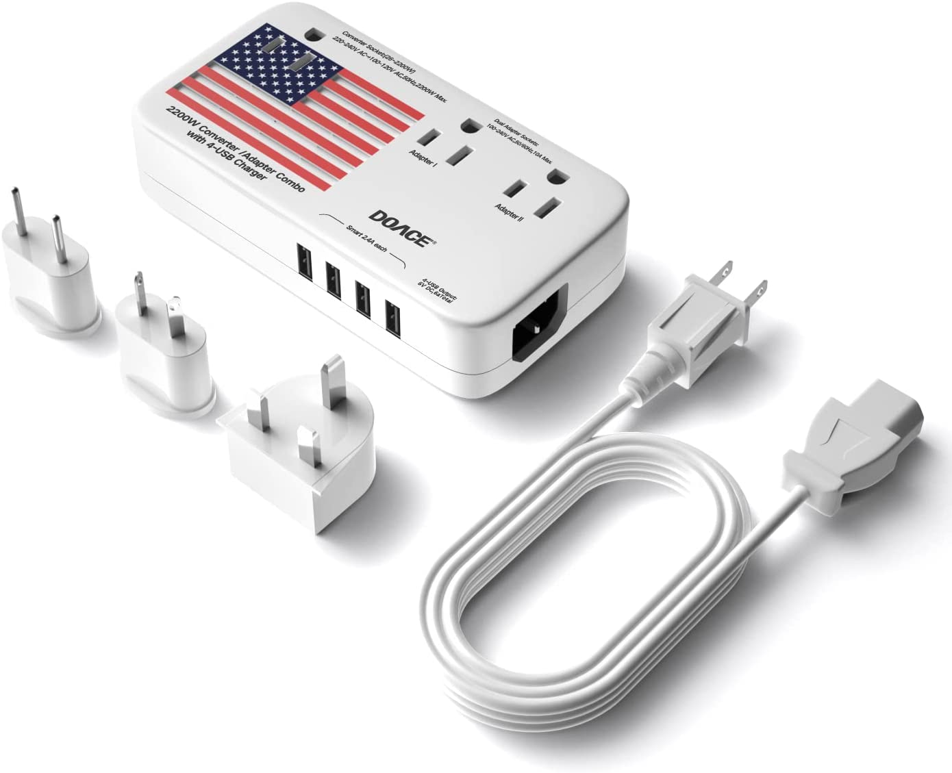 e-Book Readers Tablets and More United States to Israel Travel Power Adapter to Connect North American Electrical Plugs to Israeli Outlets for Cell Phones 2-Pack, White