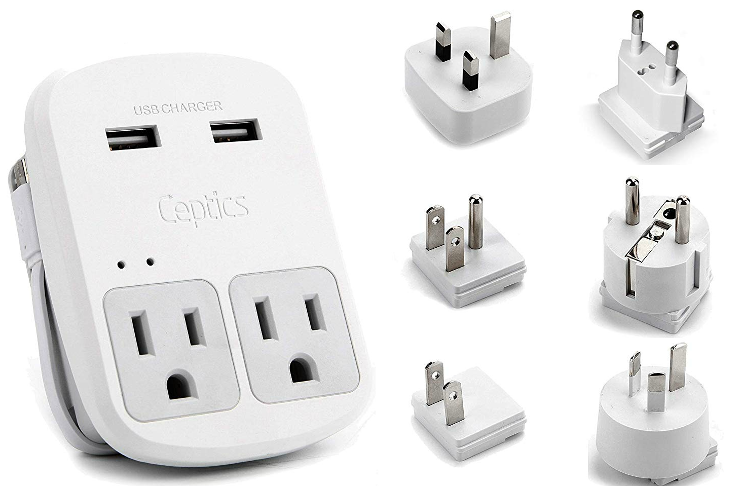 travel power converter and adapter