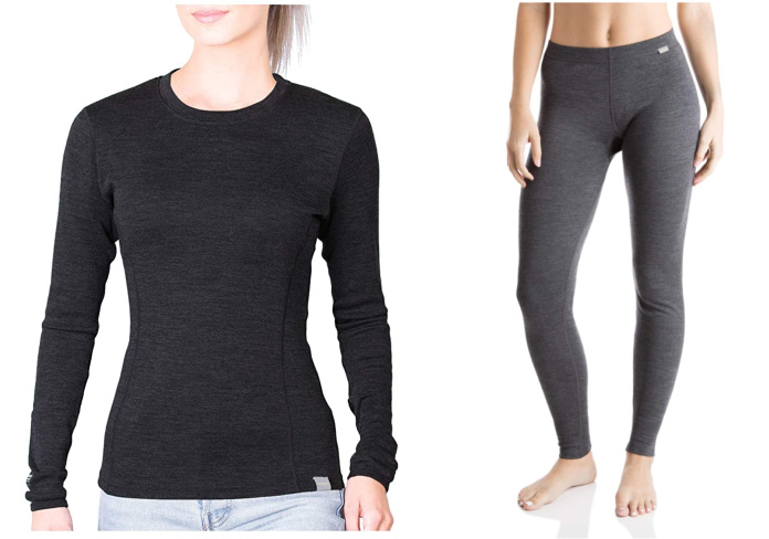 Ladies cotton thermal underwear long janes