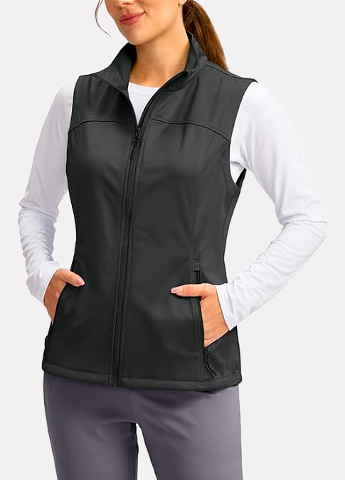 RFID Women's Travel Vest with Hidden Pockets