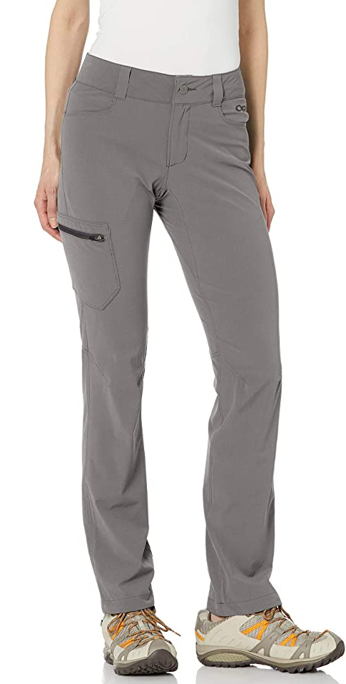 Alomoc Womens Outdoor Softshell Scratch-Resistant Climbing Pants Waterproof Mountain Trousers with Belt Cb-BZJAC0002-Women 