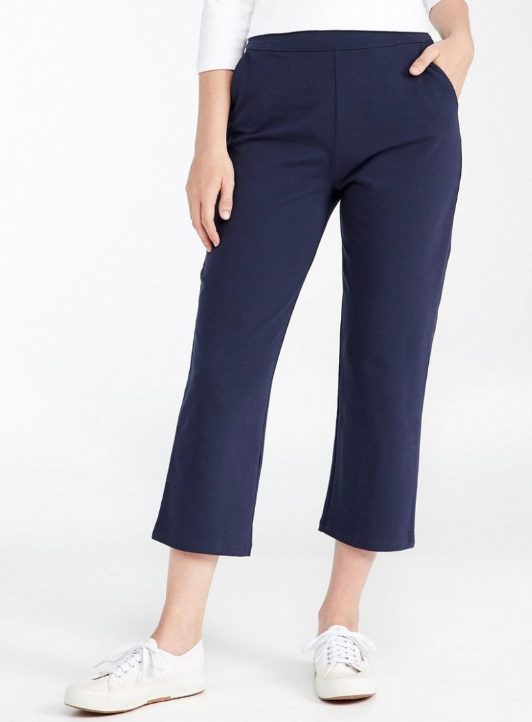 Womens Clothing Trousers Varley Cotton Keswick Pants Slacks and Chinos Capri and cropped trousers 