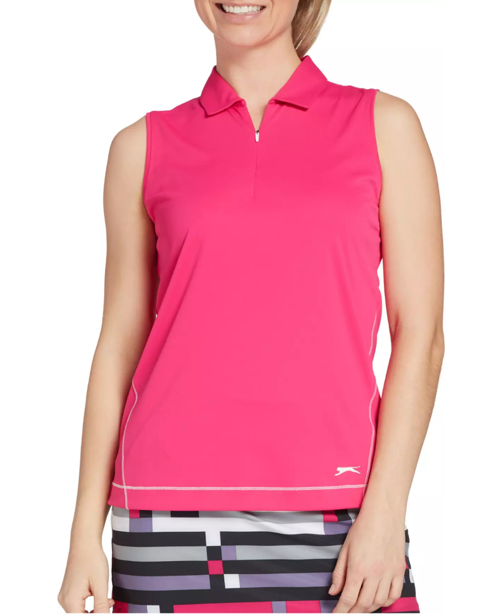 ladies pink golf shirt