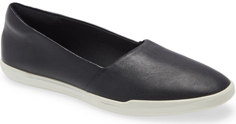 Comfy Steps Womens Leather Slip On Loafer in Black