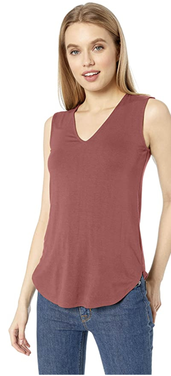 KYLEON Women Stretch Round Neck Ribbed Tank Basic Solid Print Top Casual Sleeveless Racerback Tank Top T-Shirts Blouse Tee