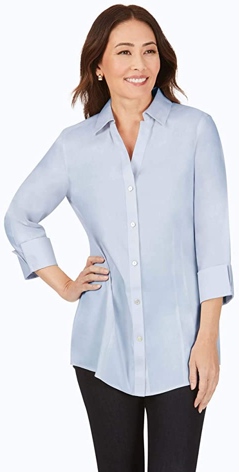 Fashion Formal Shirts Long Sleeve Shirts H&M Long Sleeve Shirt white-light grey allover print business style 