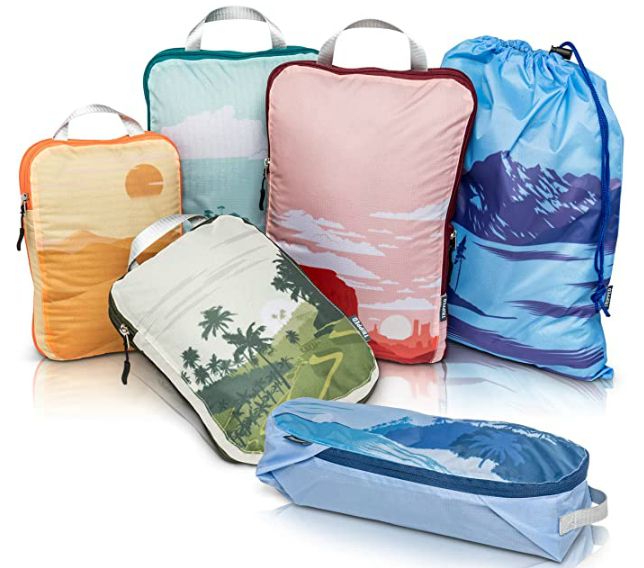 6 Pack Small ReUsable Sealer Bags for Travel Packing Space Saving 40 x 60cm ） Vacuum Storage Bags 