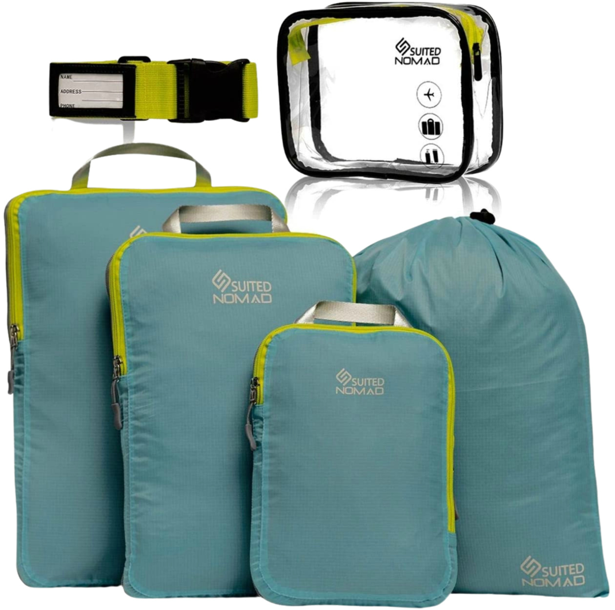 3pc Korjo Compression Travel Case Luggage Storage Bag Set No Vacuum Sealer Bags 