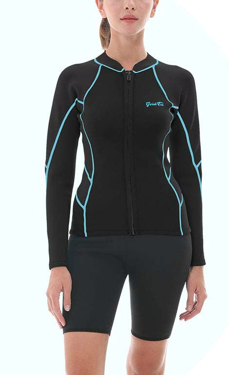 CtriLady Wetsuit Women 2mm Neoprene Full Wetsuit Long Sleeve Diving Suits w