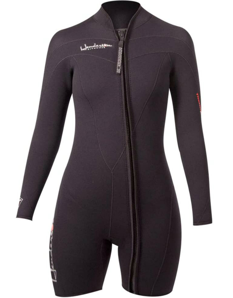 Womens HARMONY 3/2mm Long Sleeve Shorty Wetsuit Surf Dive Sport Two Bare Feet 