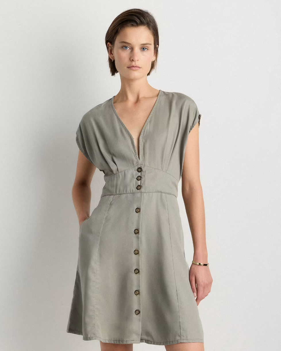 slim fit dress slacks Women Front Pockets Sleeveless Overall Dress – Charming Charlie main image 1