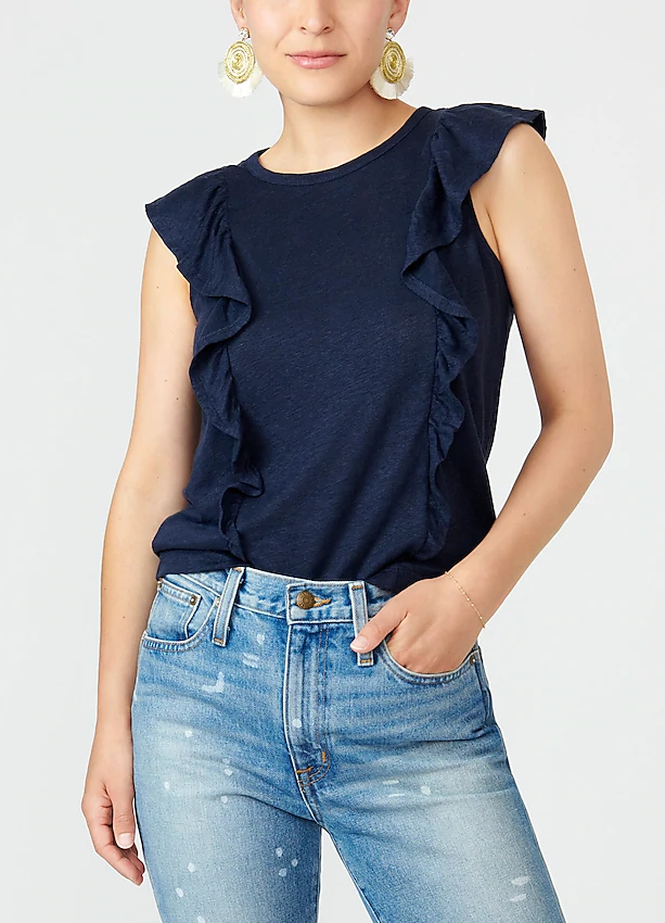 m&s ladies linen tops