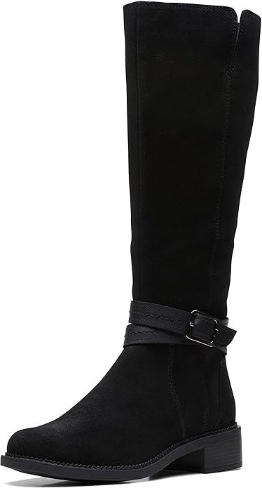 calvin-klein-black-flat-knee-high-boots
