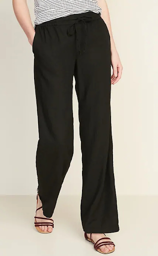 Details about  / New Womens Ladies Half Elasticated Waist Trousers Pockets Pants Size 8 To 16