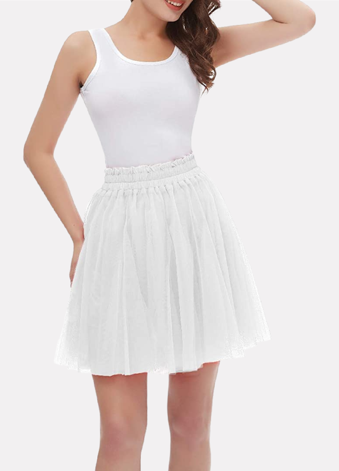 Plus Size Soft Long White Tulle Skirt for Sizes 14 - 36 – Society Plus